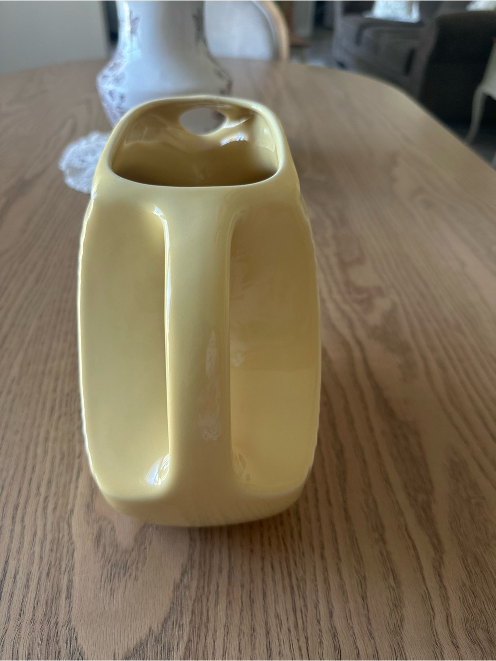 Fiestaware Yellow Disk Pitcher - Picture 3 of 6